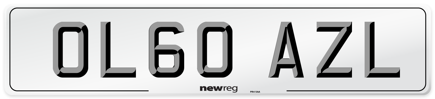 OL60 AZL Number Plate from New Reg